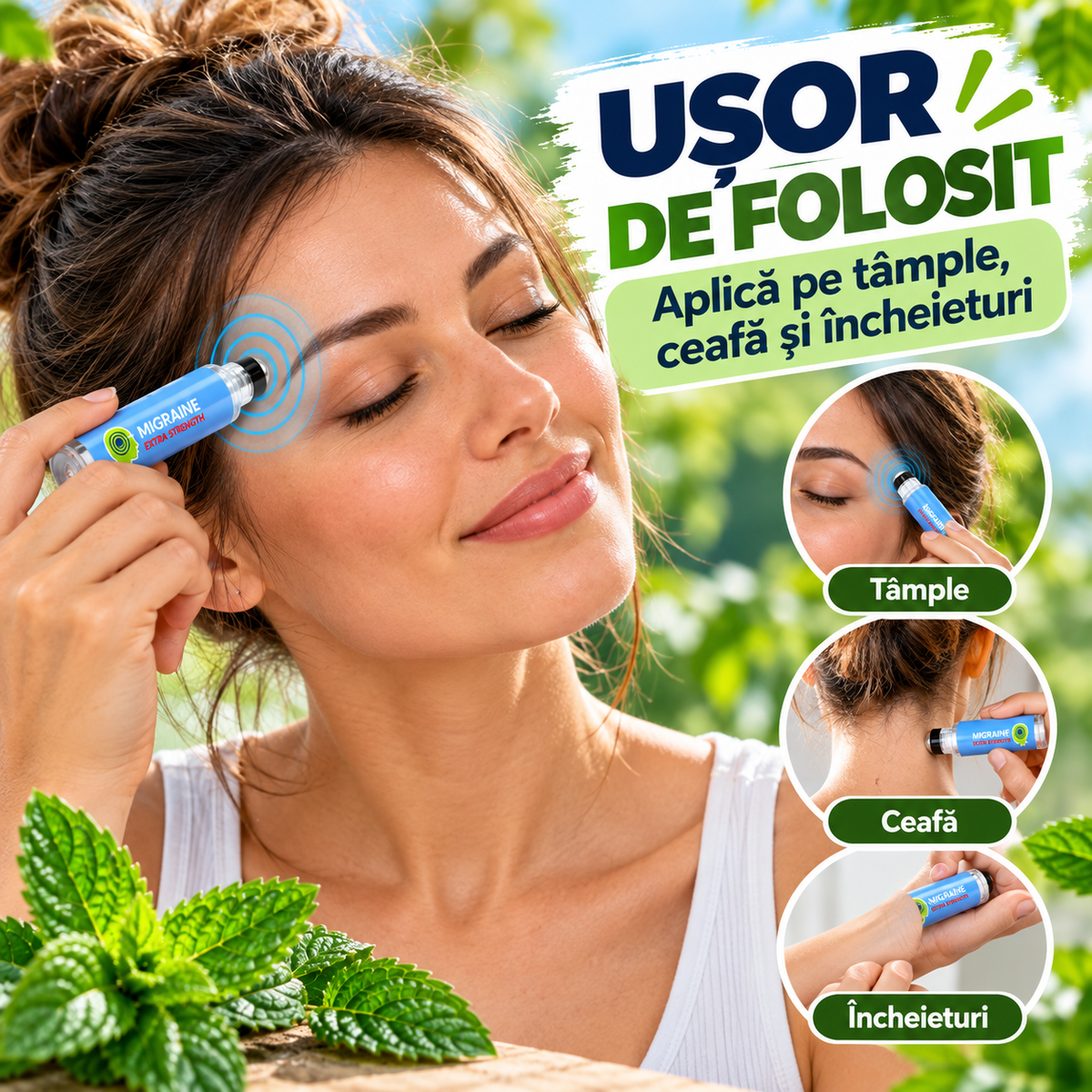 Stick Roll-On Mentolat 10 ml pentru Momentele de Disconfort
