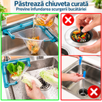 Suport Multifuncțional pentru Chiuvetă cu 50 Săculețe Filtrante