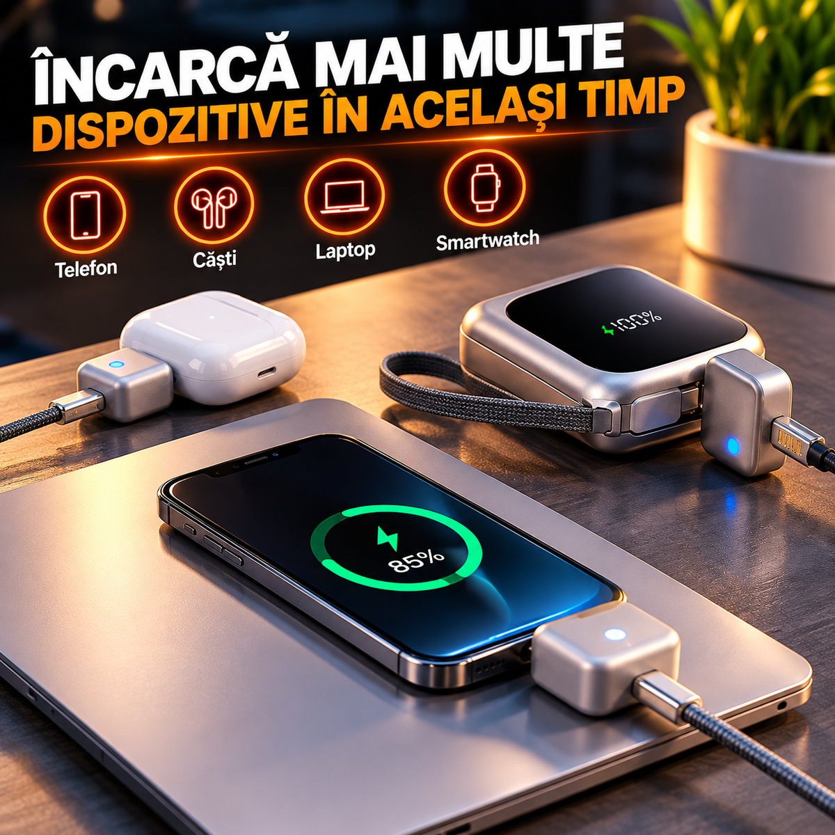 Încărcător Smart cu Sistem Automat de Deconectare
