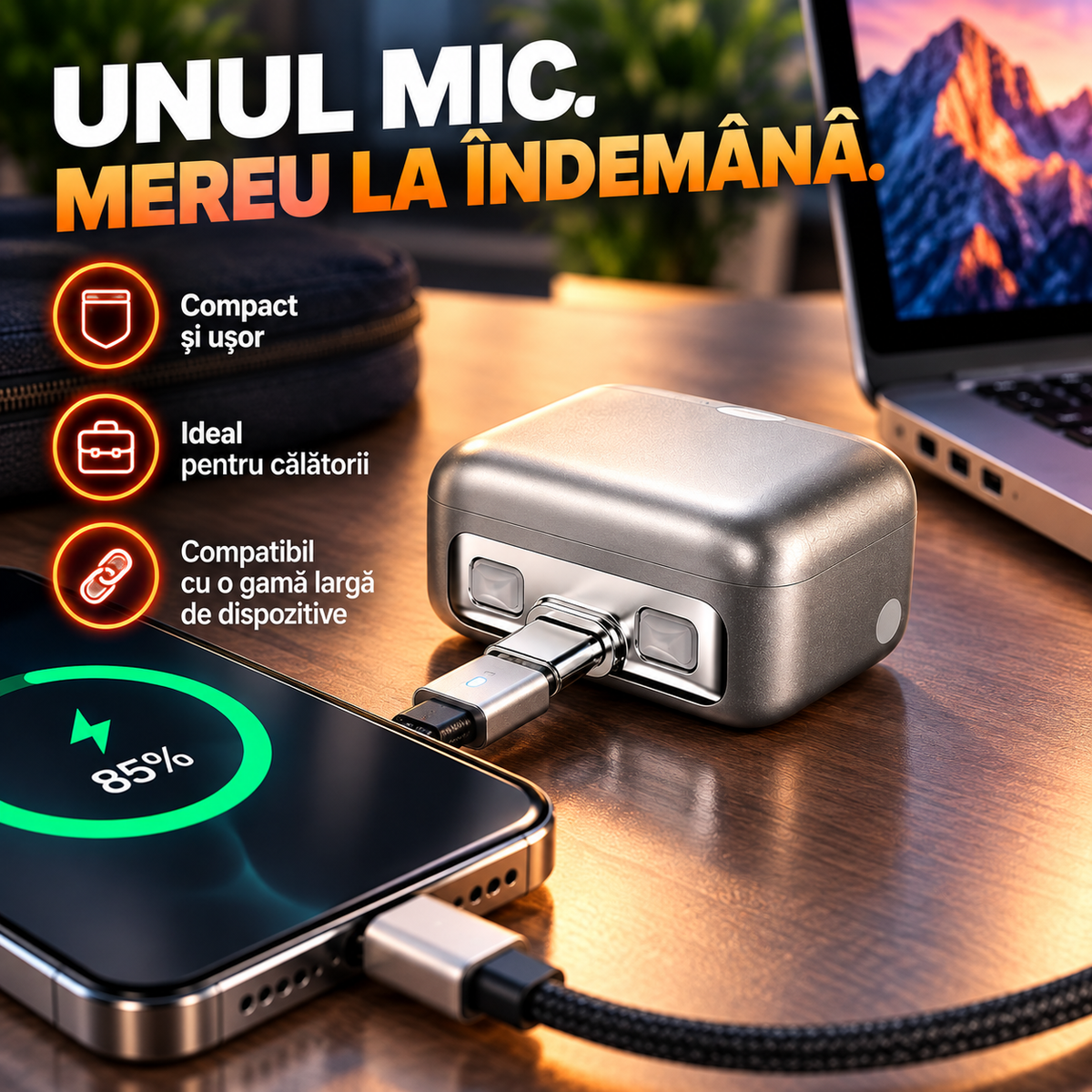 Încărcător Smart cu Sistem Automat de Deconectare